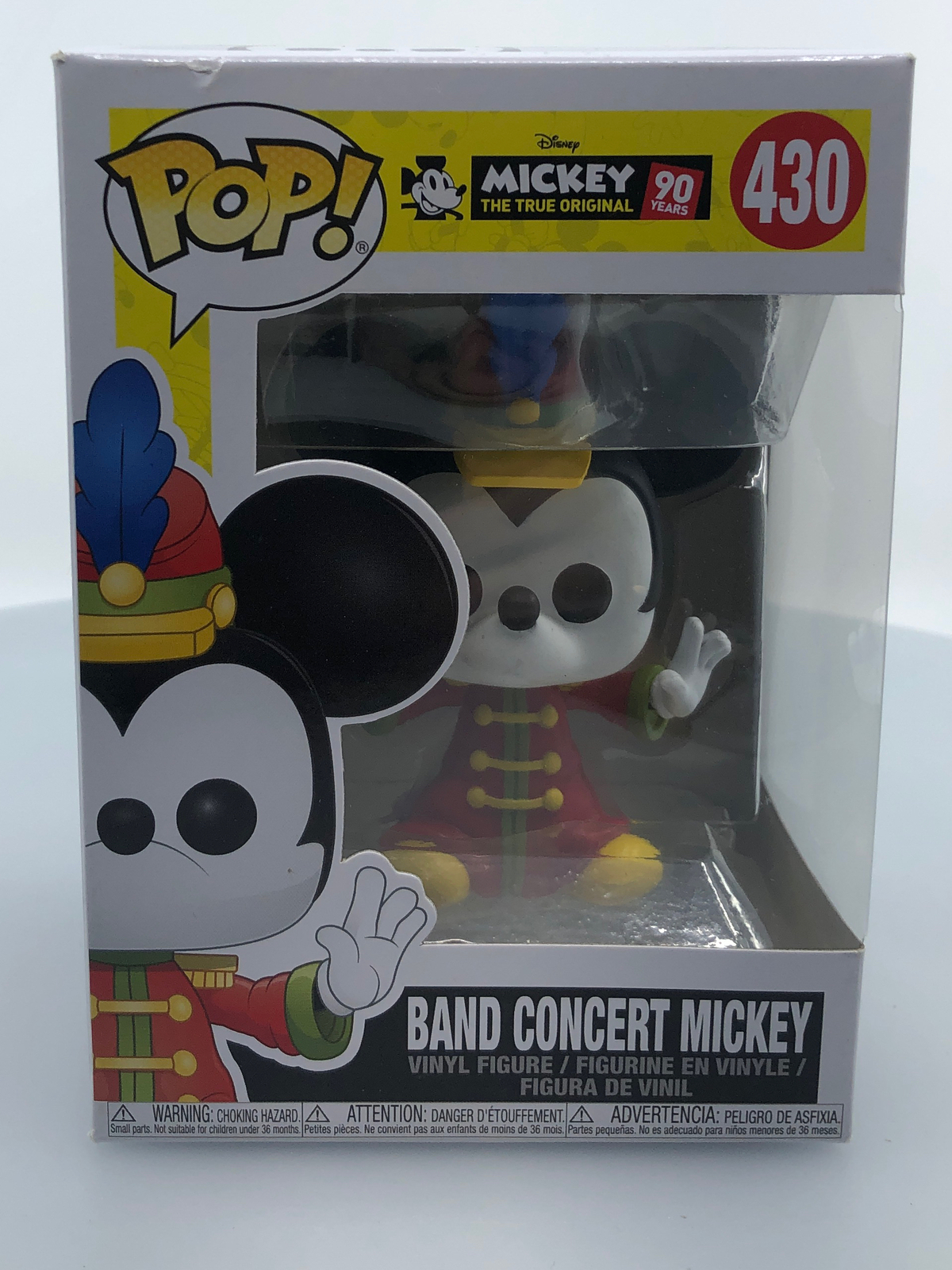 Funko Pop! Disney Mickey Mouse 90 Years Mickey Mouse Band Concert #430 Damaged