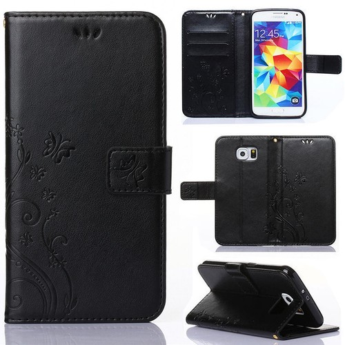 Handy Tasche für Samsung Galaxy Schutz Hülle Blumen Flip Case Wallet Etui Schale - Photo 10 sur 12