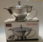 Gravy Boat OGGI Stainless Steel Gravy Server dish 14 oz Double Wall Insl .R1