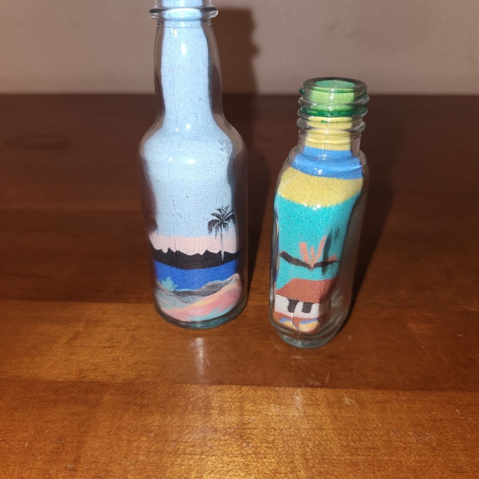 Colorful Miniature Sand Art Bottles Handmade in USA eBay