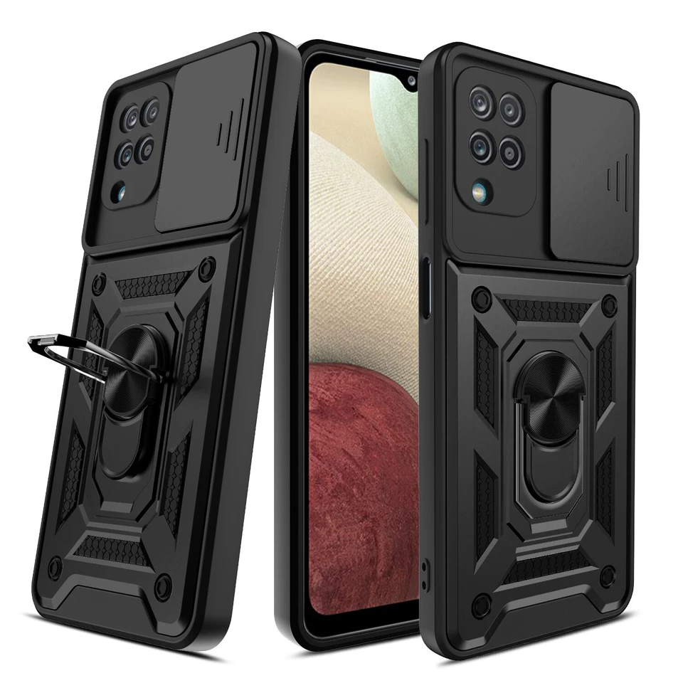 HOT For Samsung Galaxy A14 5G A02S A32 A13 Holder Slim Cover Screen Protector - Image 3 of 4