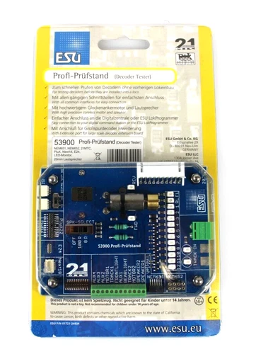 ESU LokSound 53900 DCC Decoder Tester With Motor, Speaker and LED's
