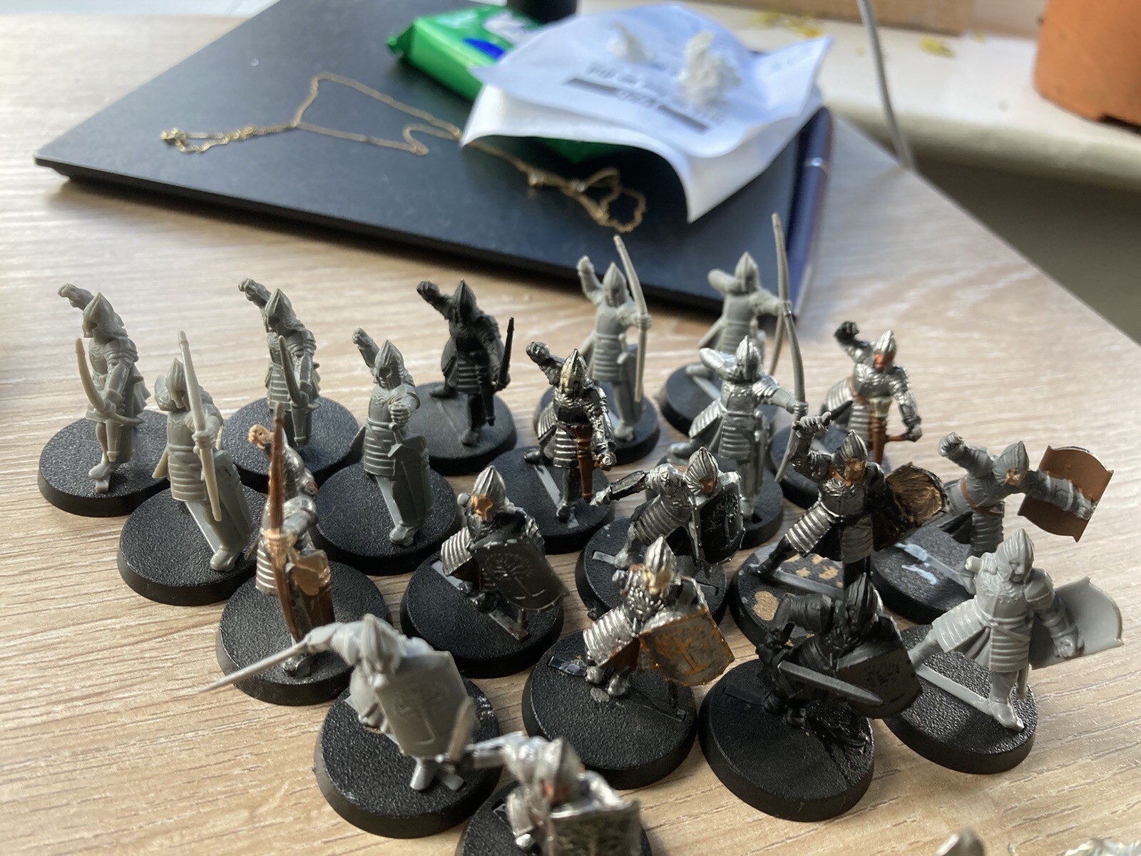 Games Lord of the Ring Gondor Army 20x Warriors, 2x Guard, 1 X