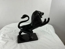Bombay Heavy Metal Aged Antiqued Bronze Lion Bookend or Door Stop