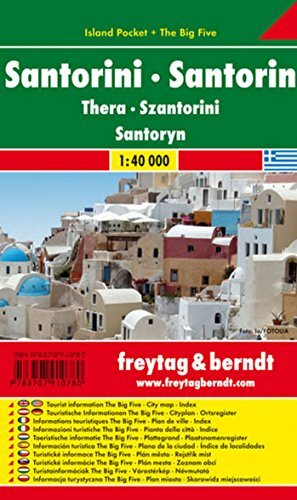 9783707910780 Santorini 1:40.000: Toeristische wegenkaart 1:40 000 - Freytag-Ber