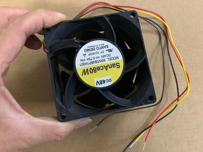 1pcs Sanyo 9WV0848P1H001 8038 48V 0.75A 8cm waterproof large air volume fan