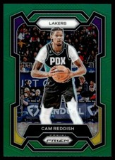 Cam Reddish 2023-24 Panini Prizm Green Silver #230 Los Angeles Lakers