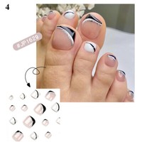 24 StüCk KüNstliche NäGel FranzöSische Nagelspitzen ManiküRe KüNstliche ▽