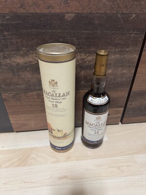 The Macallan  Single Highlands Malt Scotch Whiskey 18Jahre 1984 Ungeöffnet