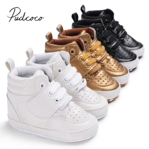 Newborn Soft Sole Crib Shoes Anti-Slip Boots First Walkers(537)