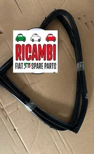 Classic Fiat 500 Door Quarter Light Rubber Seal Kit Set (LH + RH) Made in Italy