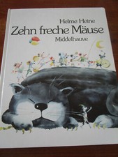 E802) ALTES KINDERBUCH ZEHN FRECHE MÄUSE HELME HEINE MIDDELHAUVE VERLAG 1991 