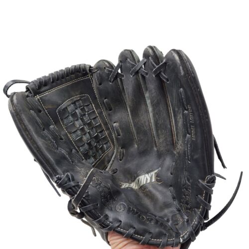 Worth Mutant Leather Baseball Softball Glove MUT130 13 Inch Black Grey RH Throw - Afbeelding 1 van 9
