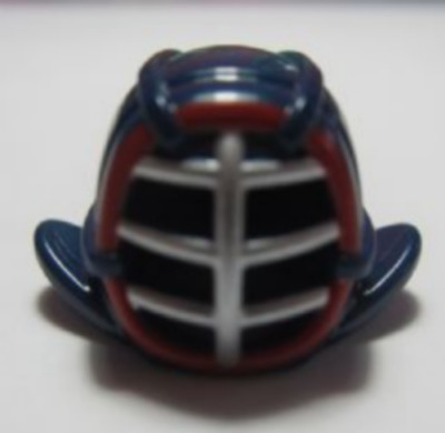 LEGO 98130pb02 Minifigur, Kopfbedeckung Helm Ninjago Kendo mit silberner Gittermaske