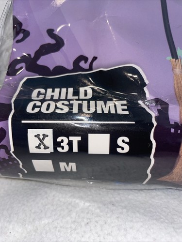 NEW Child Funky Punk Witch Girls Halloween Costume Rainbow Colors Toddler 3T - Picture 3 of 4