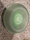 Vintage Green Frosted Glass Serving Plate 9.5 Inch — photo 2
