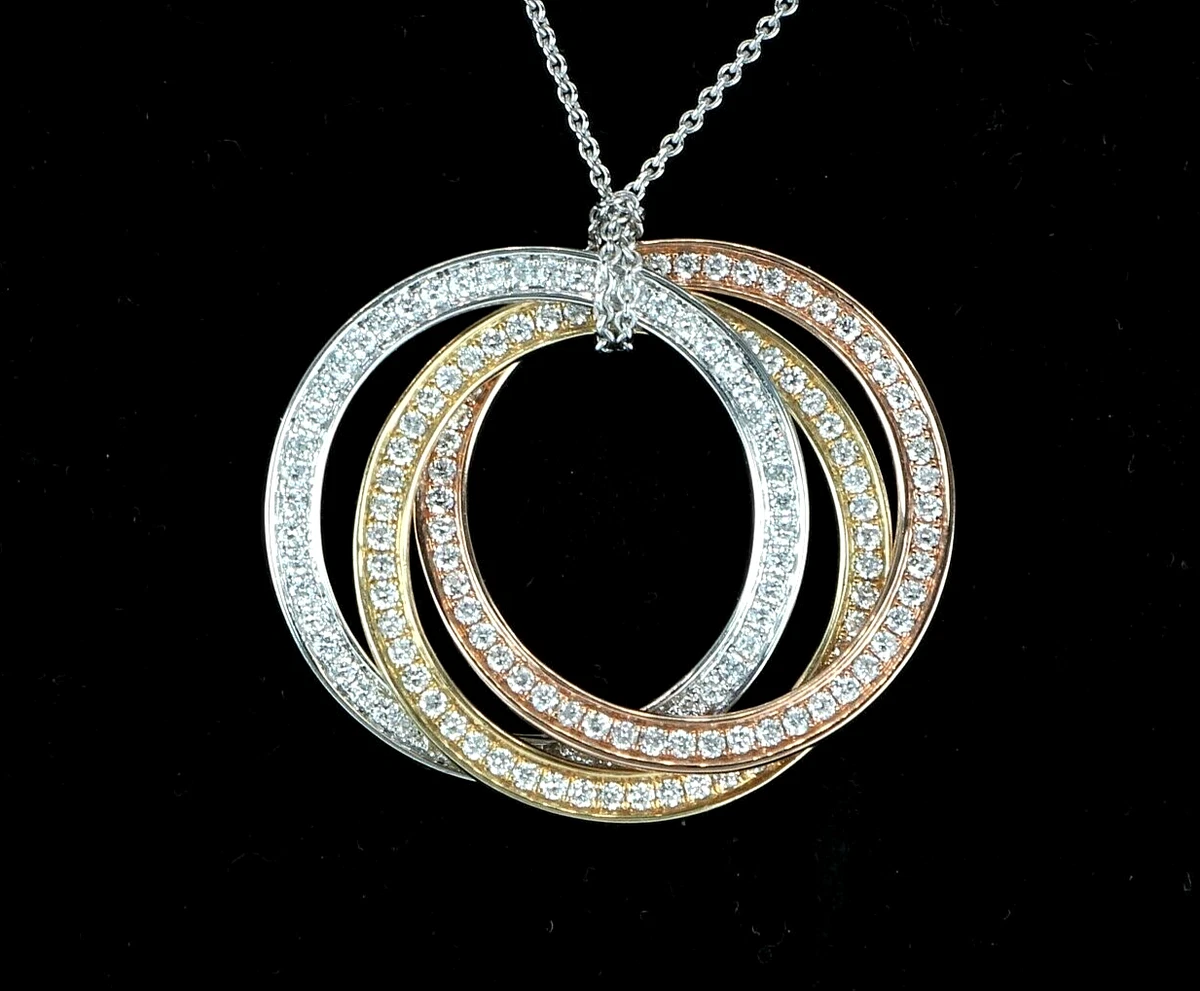 3 circle 2024 pendant necklace