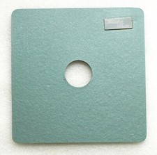 Flat 4x5 Lens Board 170mm Square - No.0 34mm hole - Near PERFECT