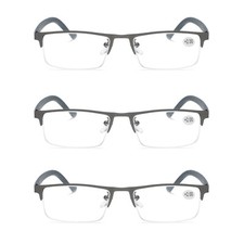 3 PK Men Blue Light Blocker Reading Glasses Anti Blue Light Spring Hinge Readers