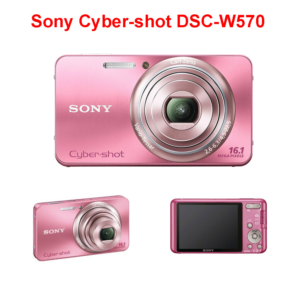 SONY Cyber-shot DSC-W570 Pink 5x Zoom Digital Camera + SONY Cyber-shot DSC-W570 Pink 5x Zoom Digital Camera +