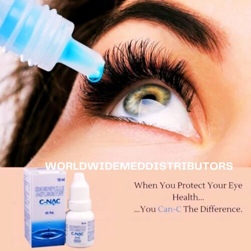 C-NAC Eye Drops, N-Acetyl-Carnosine Eye Drops - 10ml -Free Shipping Long Expiry