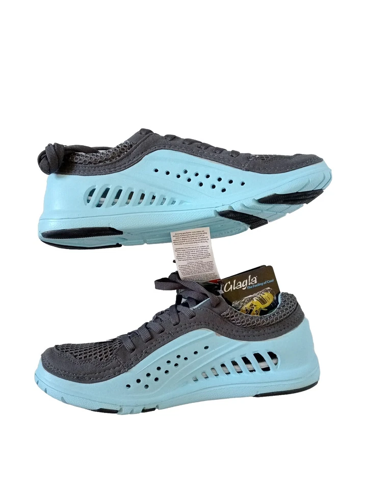 Glagla Shoes Men US 8 Women 10 Unisex Sneakers Joggers Runners Sportswear Blue - Image 3 of 4