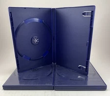 Lot of 3 Dark Blue DVD/Game/Xbox Replacement Cases