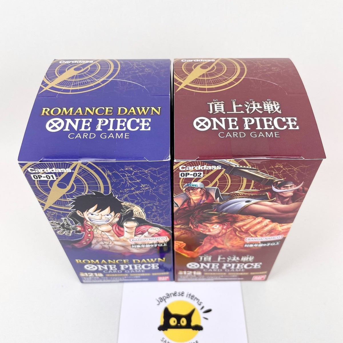 One Piece Card Game OP-01 OP-02 Booster Box Set Japanese Sealed