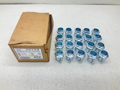 EGS ETP 4075S 3/4'' Set-Screw Type EMT Connector Box of 20 New (TSC)