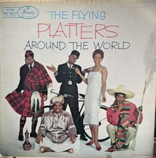 The Flying Platters Around the World Original Mono Vinyl LP VG 1958 MG 20366