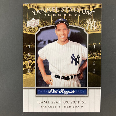Phil Rizzuto 2008 Upper Deck Yankee Stadium Legacy #2269 MLB New York