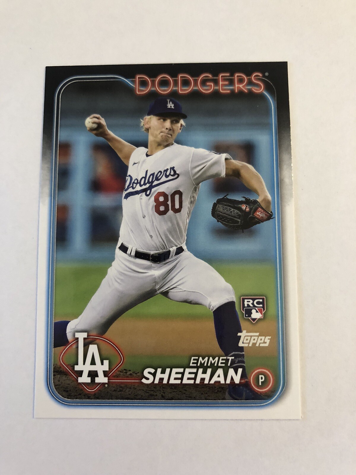 Emmet Sheehan 2024 Topps Series 1 Rookie Card #283 LA Dodgers RC