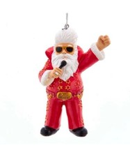 Elvis Presley  Santa Ornament