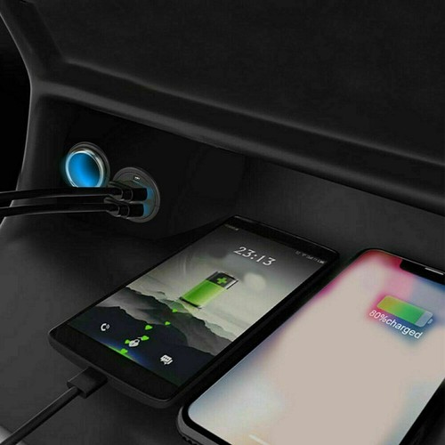 Car Cigarette Lighter Socket Splitter Dual USB Charger Power Adapter Outlet 12V - Picture 9 of 12