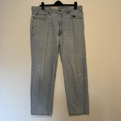 Levi s Signature Jeans W38 L30 Light Wash Relaxed Fit Denim Herren