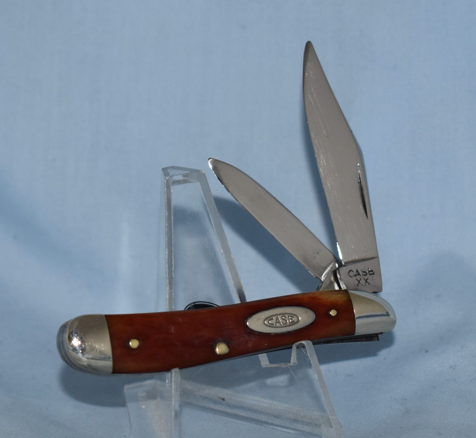 RARE VINTAGE CASE XX RED ROGERS BONE PEANUT KNIFE 6220 1940-48 "SUPER NICE!!"