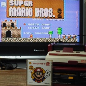Nintendo Famicom AV + Disk System Japan 6 Games Xevious Super Mario Bros 2 Disk