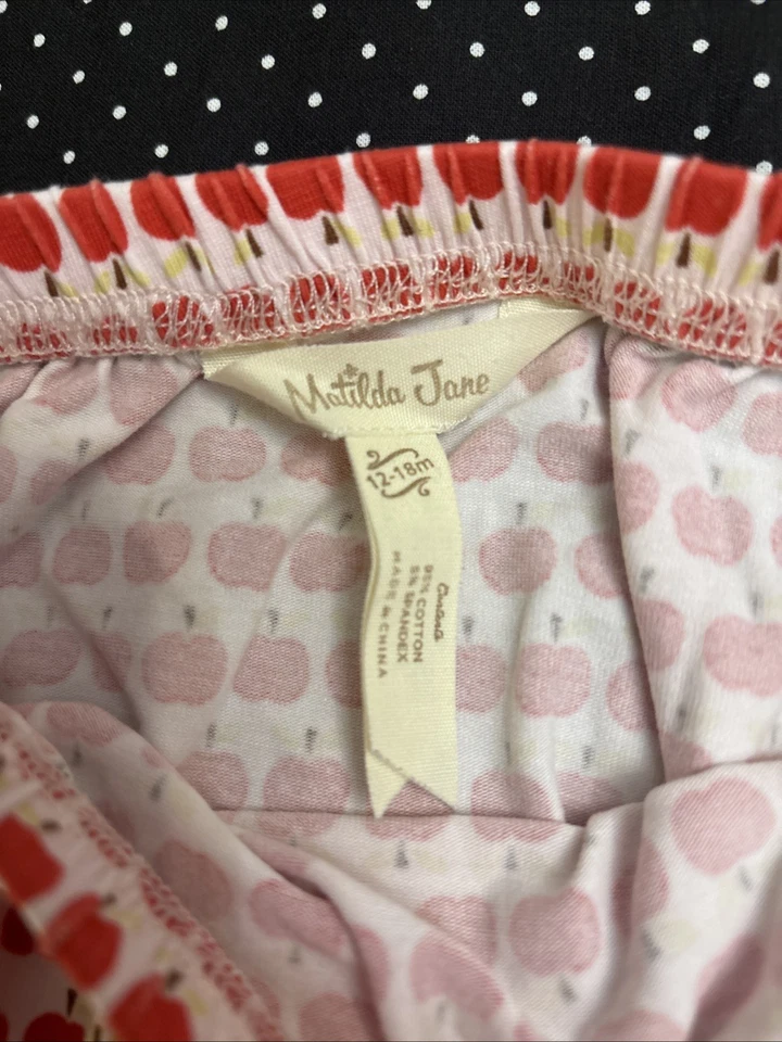 Cubierta de pañales Matilda Jane Bloomers manzanas talla 12-18 meses comienza la aventura Foto 3 de 4
