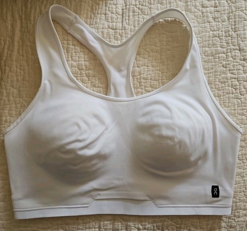 On Running - Train Bra White Molded Cup Permanent Pad Sz XL