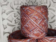 660g Terracotta-Blau GARNPAKET Strickwolle Wollpaket Designergarn Handstrickgarn