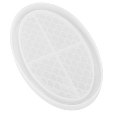 (Ovale Fischschuppen-Tablettform) Epoxidharz Fruchtschale Schimmel