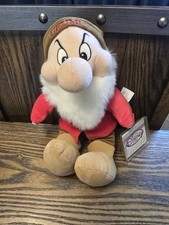 Disney Store Grumpy Snow White 7 Dwarfs Plush Stuffed Toy 11  