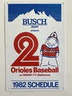 Baltimore Orioles Busch Light Beer Sign Cal Ripken Eddie Murray Vintage 1970’s