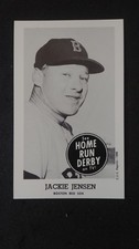 1988 Oversized  B/W glossy REPRINT HRD card  Jackie Jensen ( G to VG )