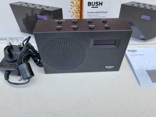 Joblot of 4 Bush Portable DAB / FM Radio, Black. Lot of 4 Bush BD-1709 Portable - Picture 9 of 24