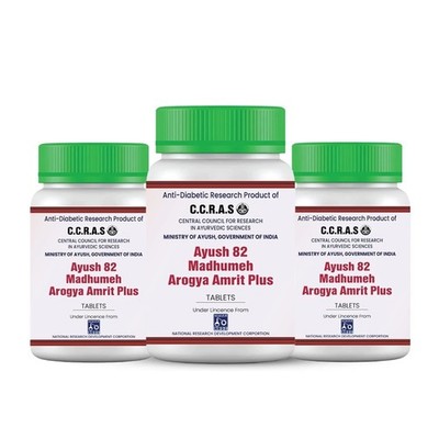 CCRAS Ayush 82 Madhumeh Arogya Amrit Plus (540 Tablets) for Blood Sugar Support