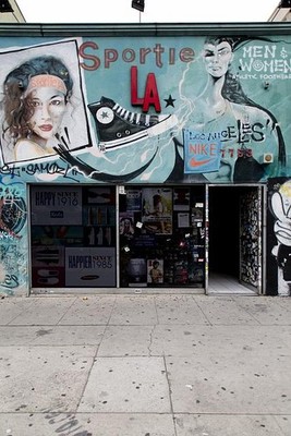 Sportie LA on Melrose Avenue, an internationally renowned shopping, dining and
