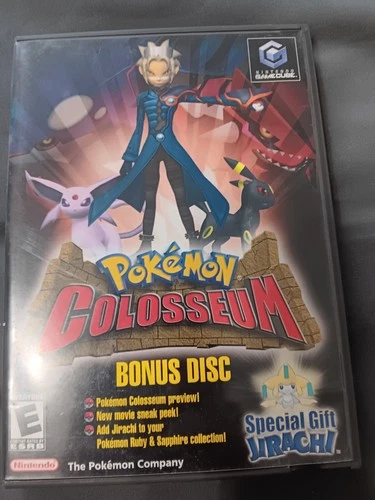Pokemon Colosseum Bonus Disc (Nintendo GameCube) Complete CIB Very Clean