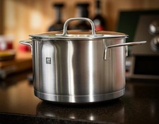 Zwilling TrueFlow Bratentopf m. Deckel Ø 20 cm 3,00 Liter Edelstahl Induktion