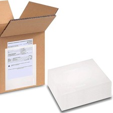 500 9.5" x 12" Clear Packing List Envelopes Shipping Document Label Pouches